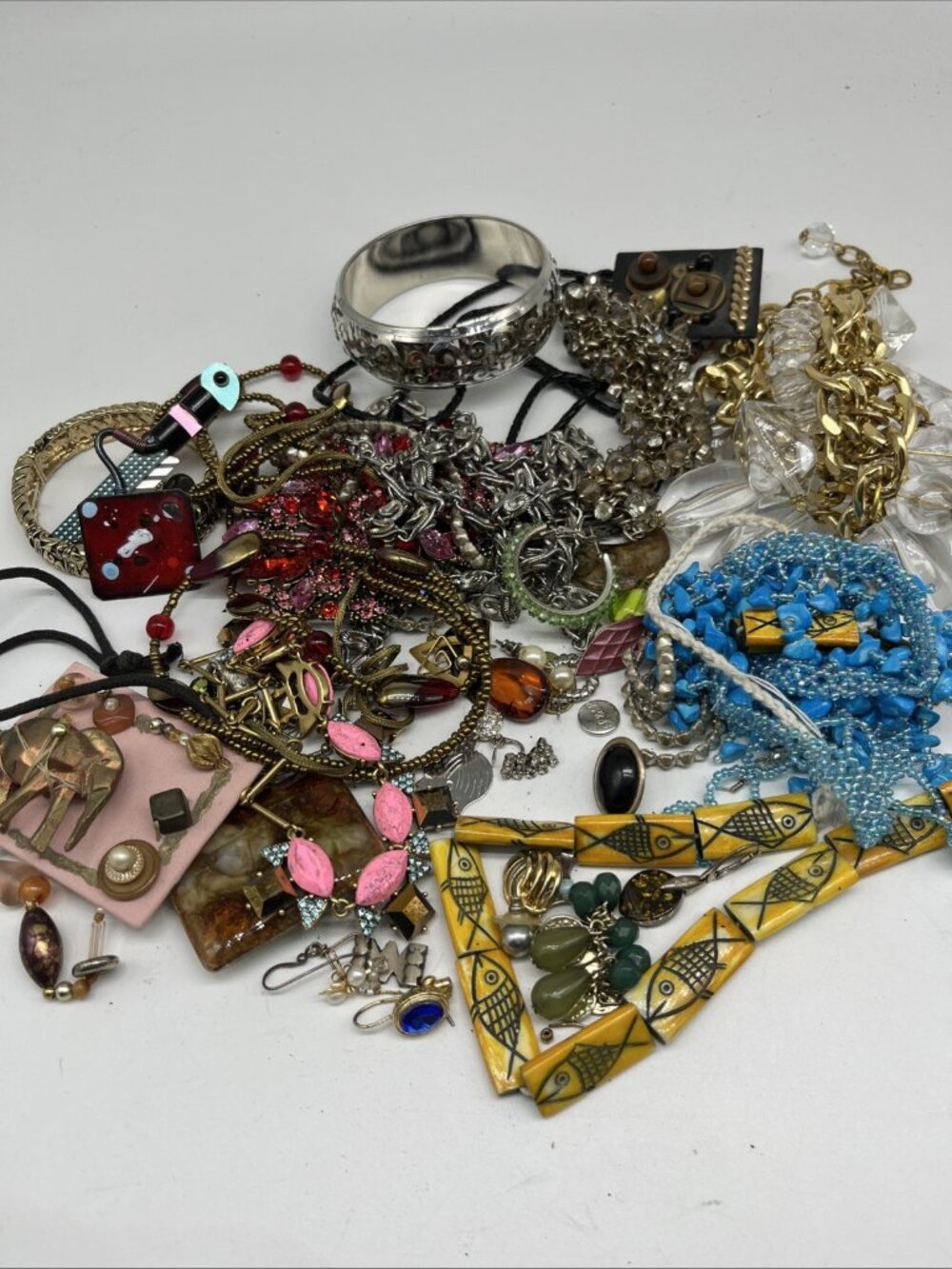 Bag Lot Broken Jewelry For Repair Crafting Salvage